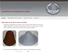Tablet Screenshot of cones-en-feutre.com